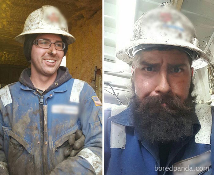 парни до и после того как отрастили бороду, парни с бородой и без