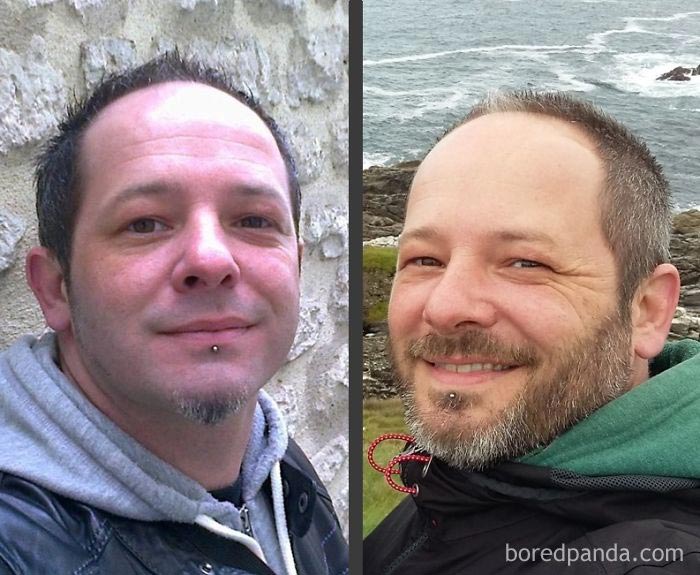 парни до и после того как отрастили бороду, парни с бородой и без