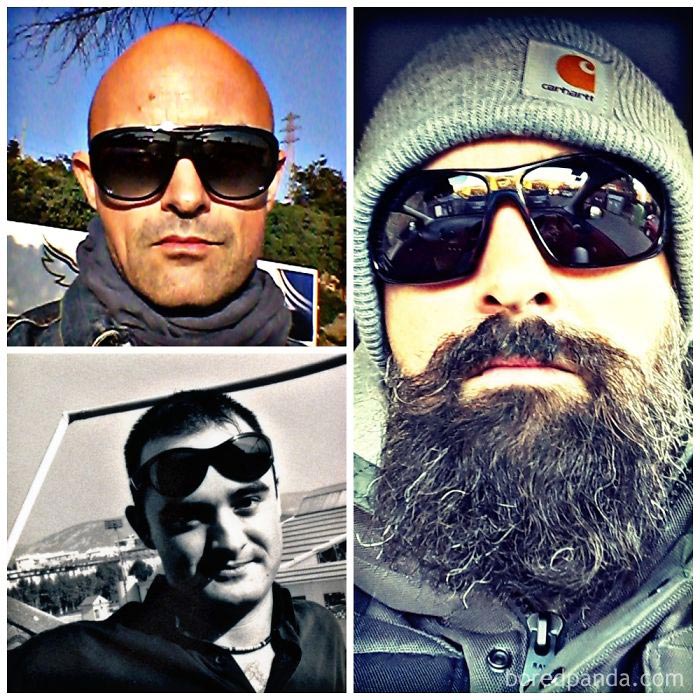 парни до и после того как отрастили бороду, парни с бородой и без