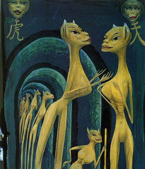 картины людей больных шизофренией, картины шизофреников, картины людей с психическими расстройствами 