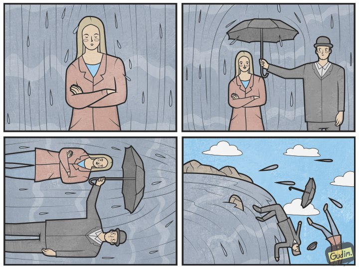 Gudim, Антон Гудим, ироничные иллюстрации 