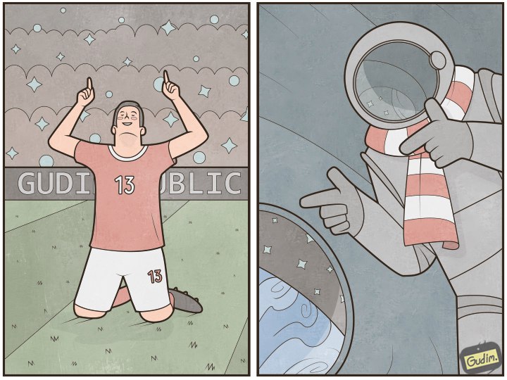 Gudim, Антон Гудим, ироничные иллюстрации 