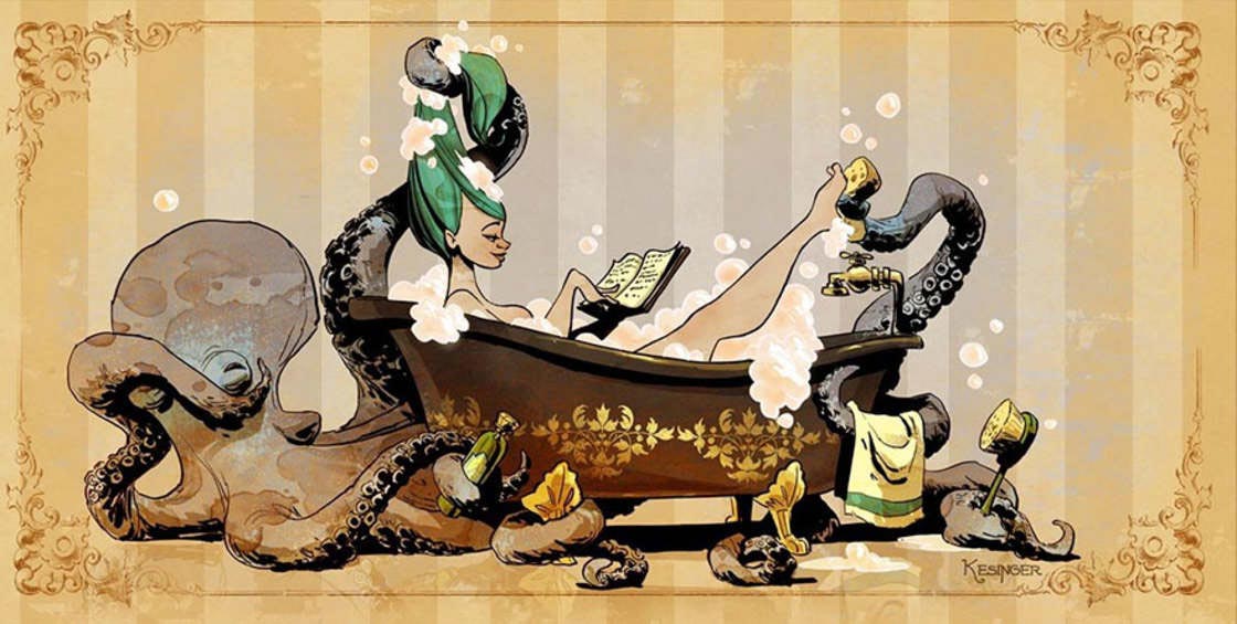 Брайан Кесингер, Brian Kesinger, Виктория и Отто, девушка и ручной осьминог