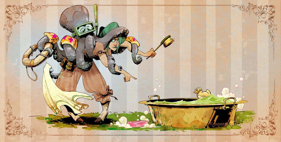 Брайан Кесингер, Brian Kesinger, Виктория и Отто, девушка и ручной осьминог