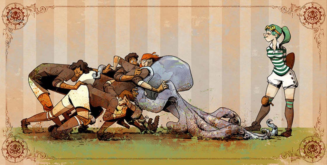 Брайан Кесингер, Brian Kesinger, Виктория и Отто, девушка и ручной осьминог