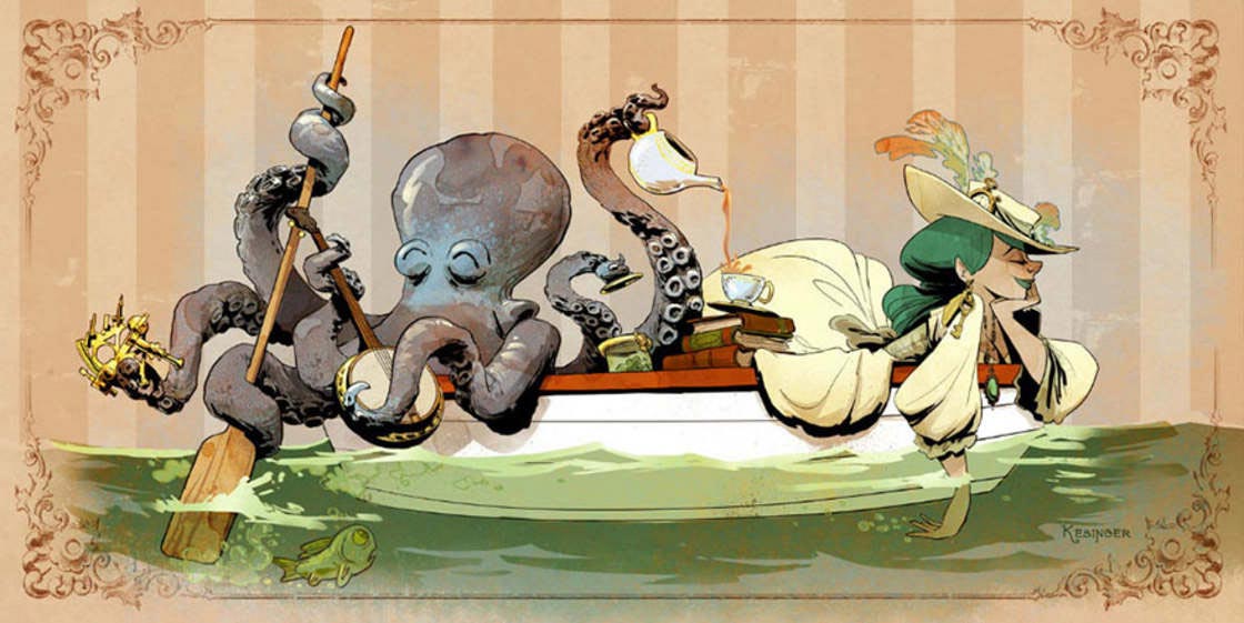 Брайан Кесингер, Brian Kesinger, Виктория и Отто, девушка и ручной осьминог