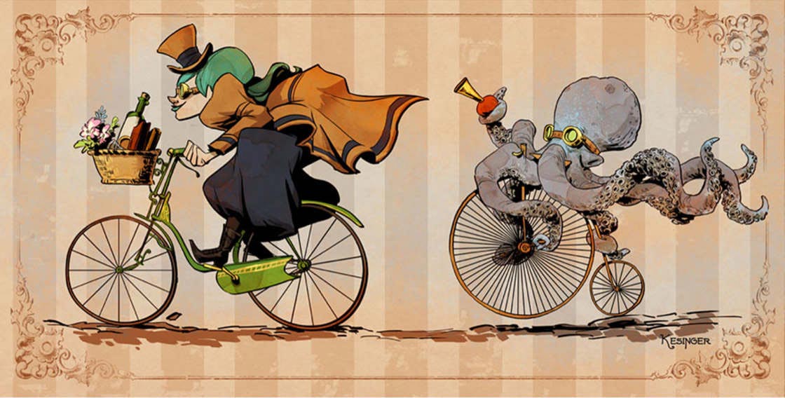 Брайан Кесингер, Brian Kesinger, Виктория и Отто, девушка и ручной осьминог