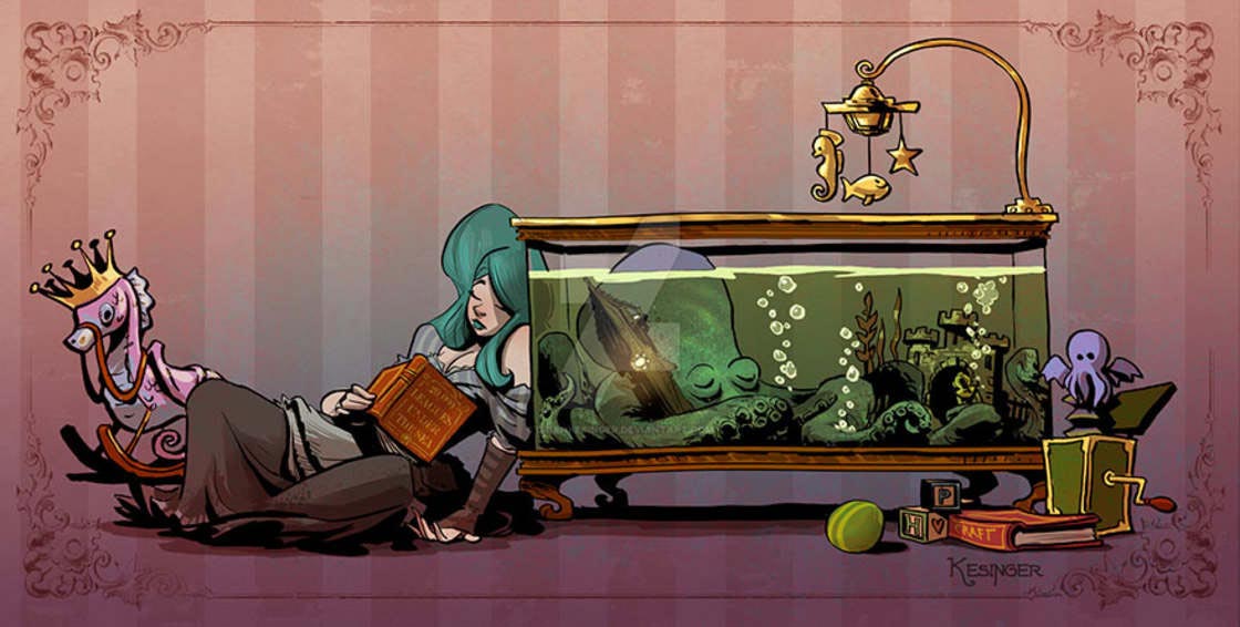 Брайан Кесингер, Brian Kesinger, Виктория и Отто, девушка и ручной осьминог