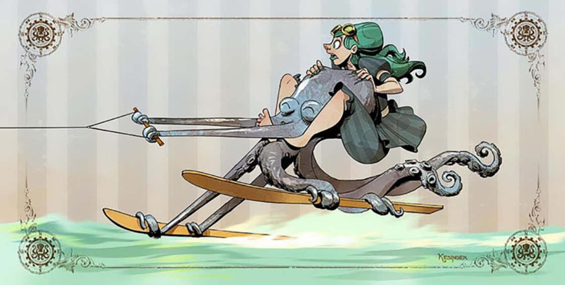 Брайан Кесингер, Brian Kesinger, Виктория и Отто, девушка и ручной осьминог