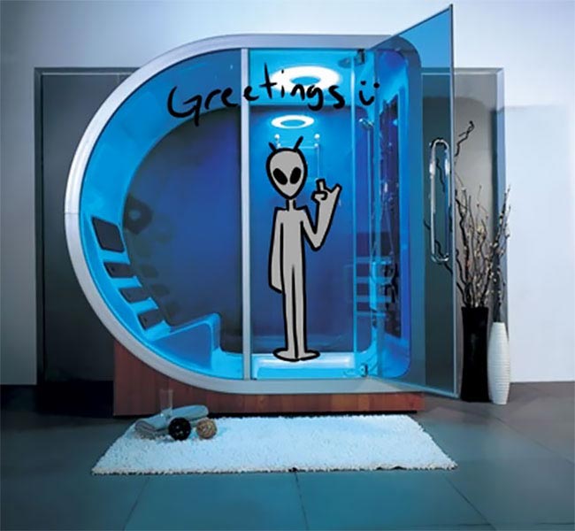 При помощи смешных иллюстраций художник показал насколько нелепы и неудобны роскошные души для богачей смешные иллюстрации души для богачей, нелепые души для богачей