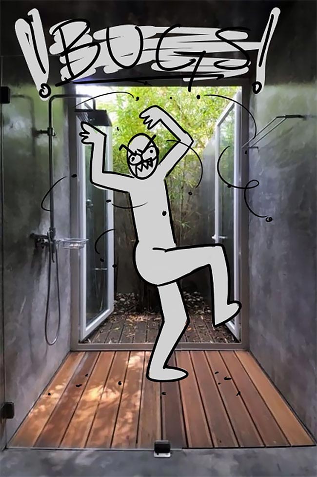 При помощи смешных иллюстраций художник показал насколько нелепы и неудобны роскошные души для богачей смешные иллюстрации души для богачей, нелепые души для богачей