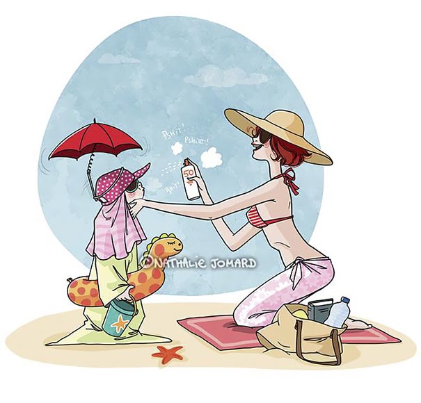 каково это быть мамой, радость материнства, жизнь мамы, смешные иллюстрации