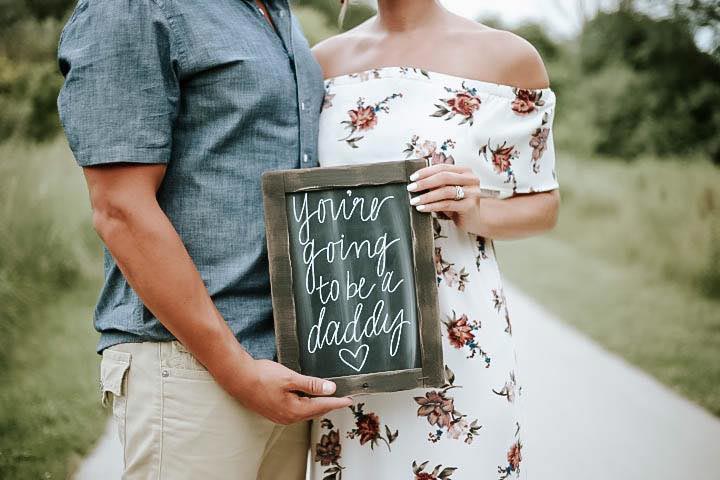 мужчина узнал что станет папой, фотосессия скоро станет папой, трюк фотосессия, хитрая фотосессия