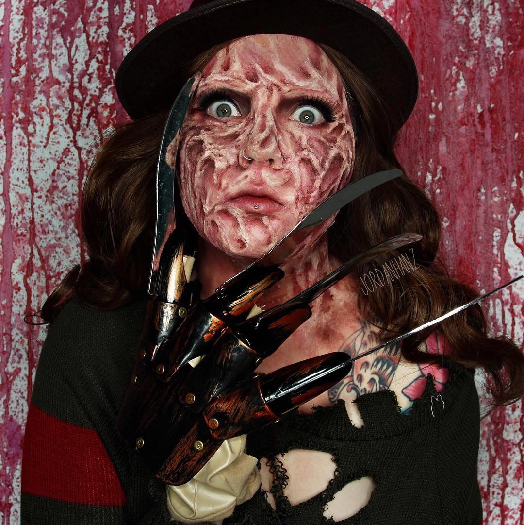 визажист Джордан Ганц, визажист превращает себя в кого угодно