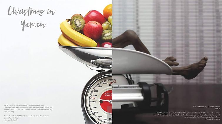 Смерть вместо подарков: художник создаёт плакаты, показывая в каком аду живут дети Йемена Рождество в Йемене, дети Йемена, Игорь Добровольский, Christmas In Yemen, конфликт в йемене дети