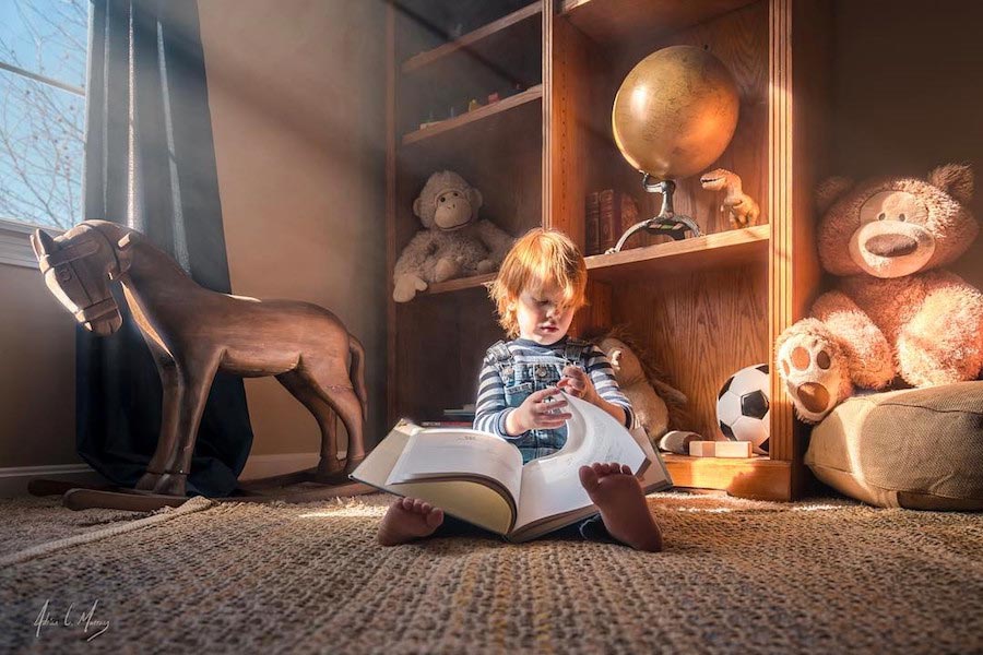 Любящий отец делает милые фотографии своих детей, показывая магию детства Адриан Мюррей, Adrian C. Murray, магия детства, милые фотографии детей