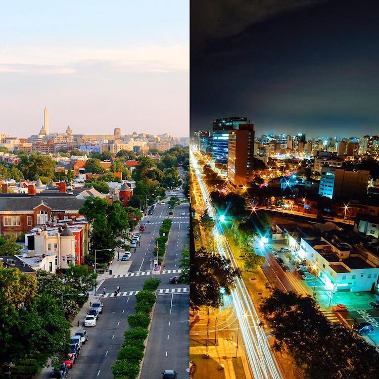 Remote Year, Half Half Travel, пара путешествует далеко друг от друга, пара объединяет снимки в одно целое