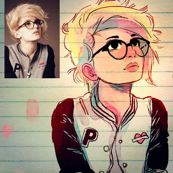 Иллюстратор превращает незнакомцев в персонажей из аниме, Toonimated 