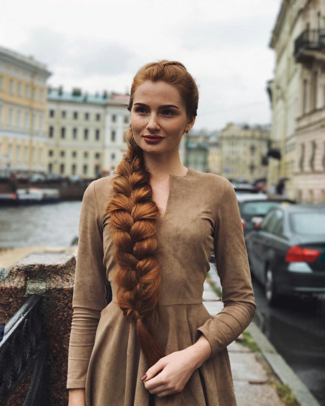 Анастасия Сидорова, рыжая Рапунцель, русская Рапунцель, длинные рыжие волос...