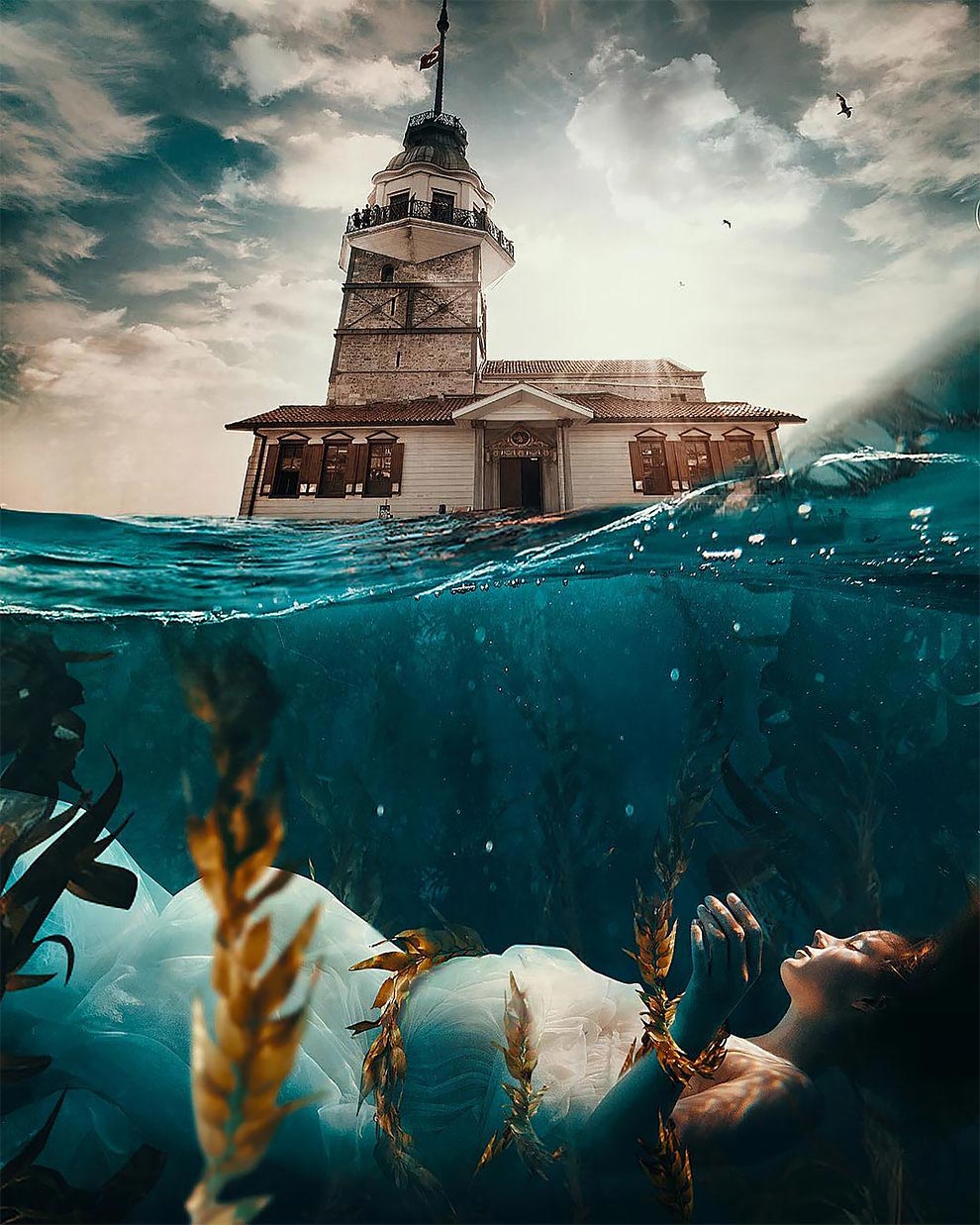 Хусейна Шахина, Hüseyin Şahin, Сюрреалистические коллажи , коллажи из реальных фотографий