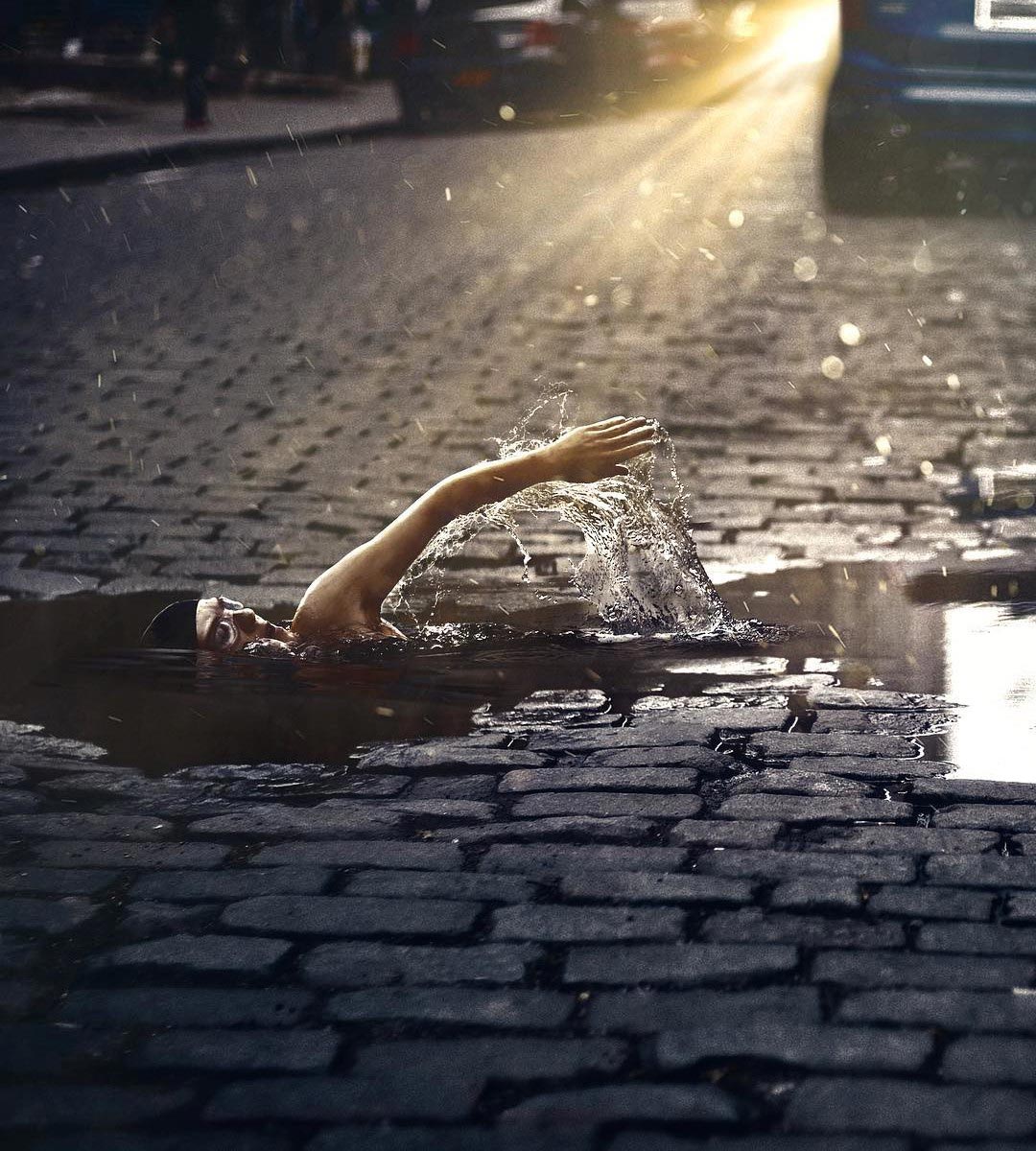 Хусейна Шахина, Hüseyin Şahin, Сюрреалистические коллажи , коллажи из реальных фотографий