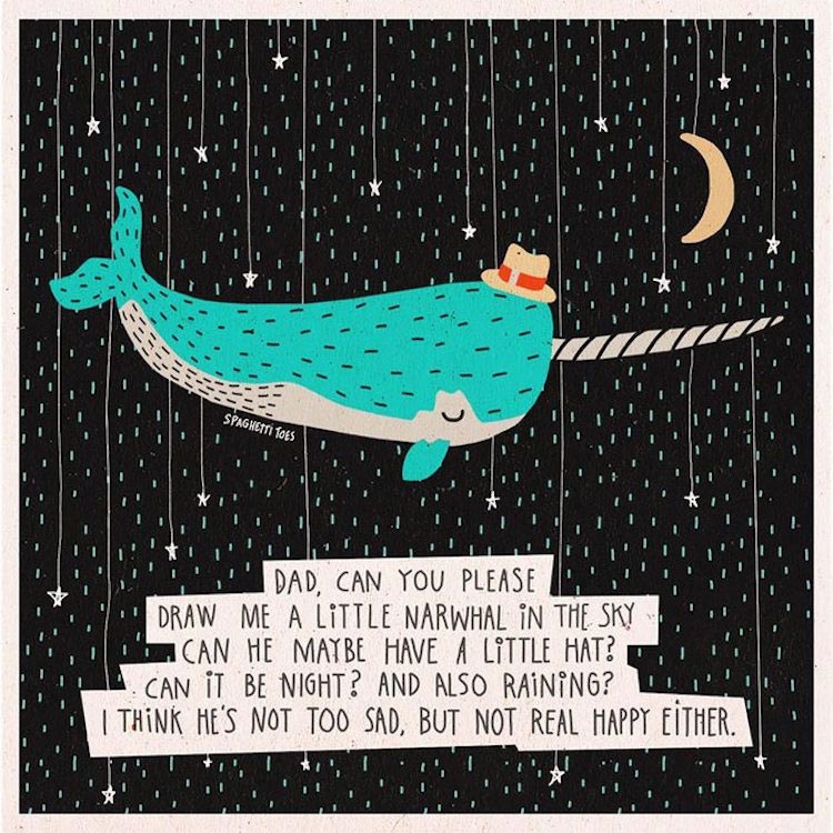 Spaghetti Toes, Мартин Брукнер, Martin Bruckner, папа рисует глупости говорит его дочь