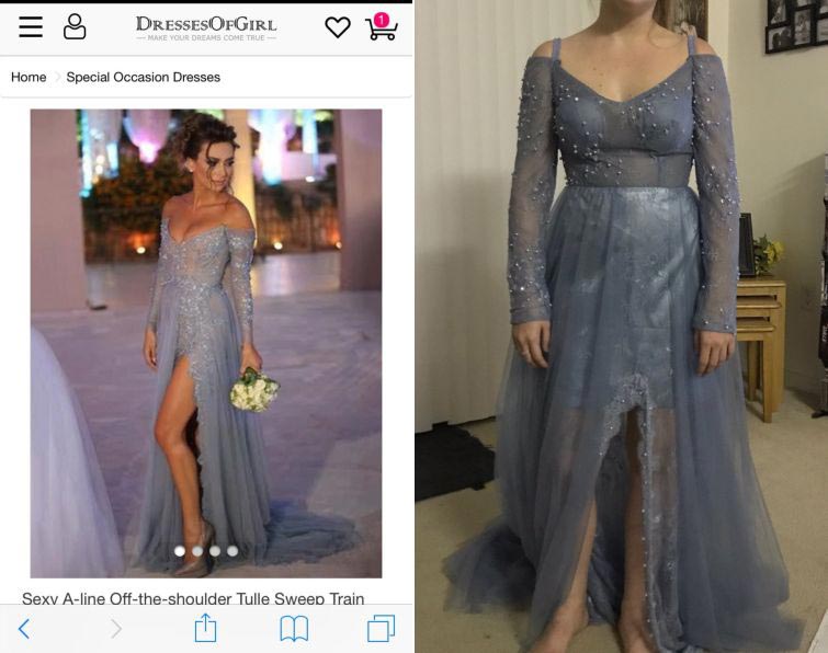 заказали платье для выпускного в интернете, платье для выпускного вечера в интернет-магазине