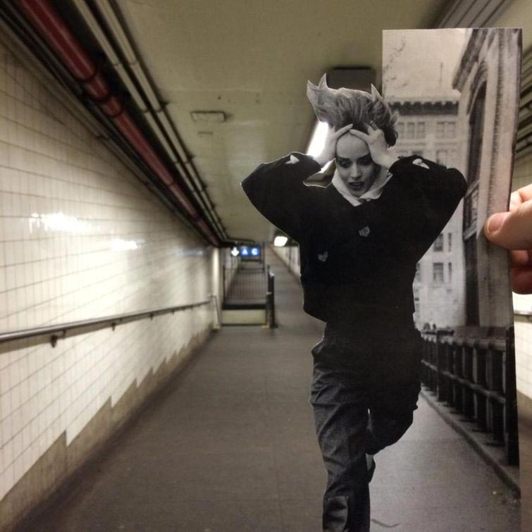 фотоколлаж вставляет фото, фотоколлажи в реальном времени, подставляет части фото к реальности