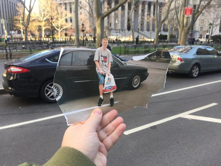 фотоколлаж вставляет фото, фотоколлажи в реальном времени, подставляет части фото к реальности