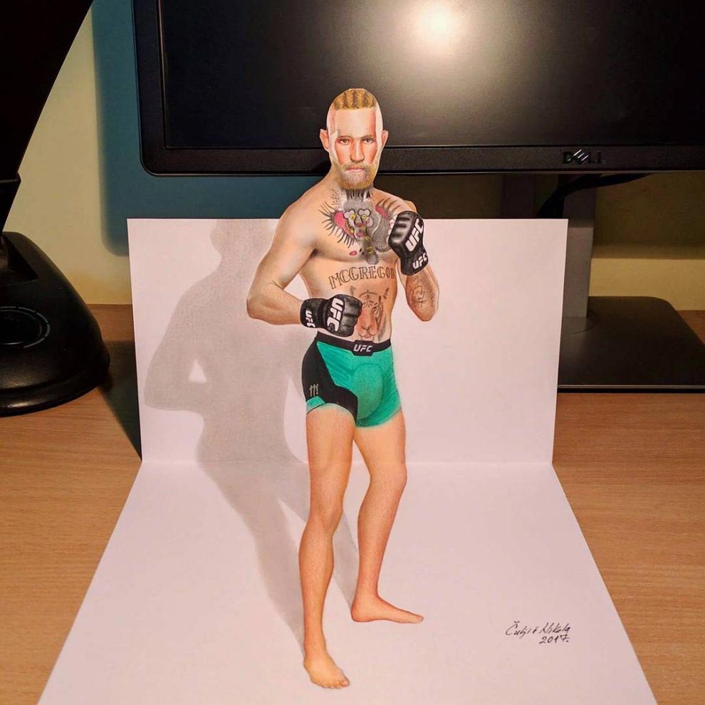 Никола Кулджик, Nikola Culjic, Гиперреалистичные 3D-рисунки, 3D-рисунки на бумаге