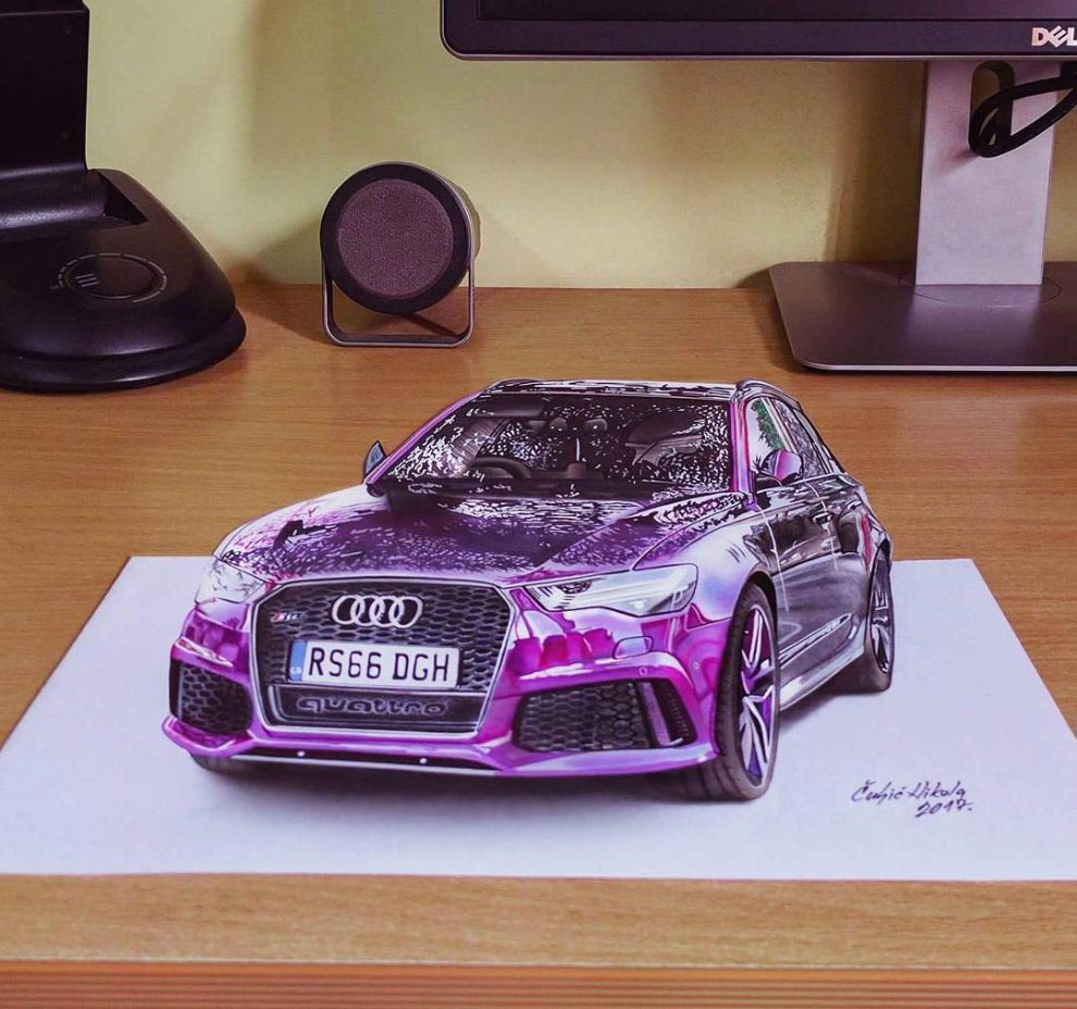 Никола Кулджик, Nikola Culjic, Гиперреалистичные 3D-рисунки, 3D-рисунки на бумаге