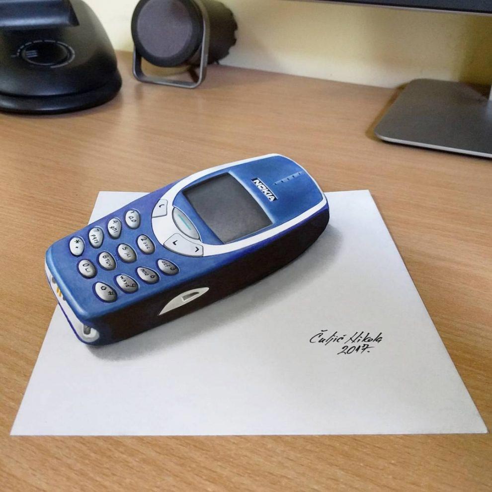 Никола Кулджик, Nikola Culjic, Гиперреалистичные 3D-рисунки, 3D-рисунки на бумаге