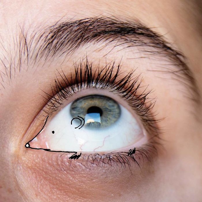 Художница рисует дудлы на своём теле, Софья Вайсстуб, Sophia Weisstub