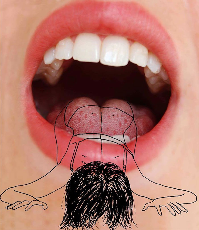 Художница рисует дудлы на своём теле, Софья Вайсстуб, Sophia Weisstub