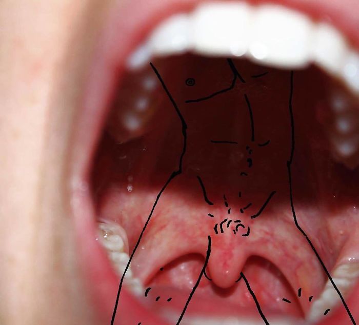 Художница рисует дудлы на своём теле, Софья Вайсстуб, Sophia Weisstub
