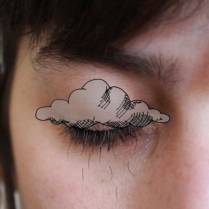 Художница рисует дудлы на своём теле, Софья Вайсстуб, Sophia Weisstub