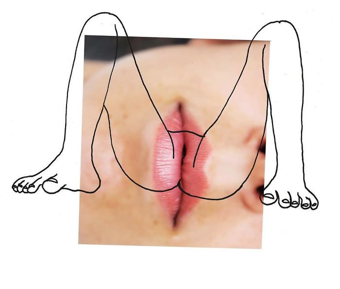 Художница рисует дудлы на своём теле, Софья Вайсстуб, Sophia Weisstub