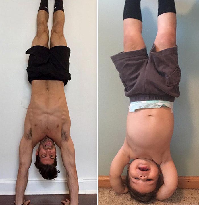 1,5-годовалый малыш воссоздаёт фотографии своего дяди-модели, Мальчик Оги, Аристотель Политес