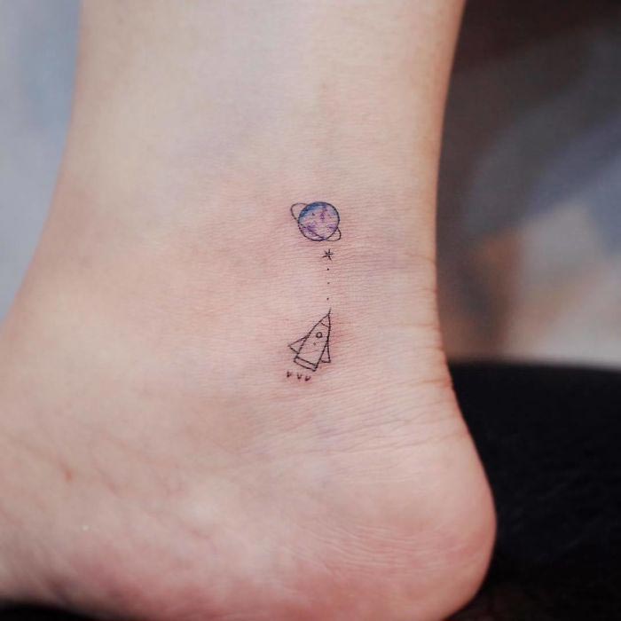 тату для любителей путешествий, travel tattoo