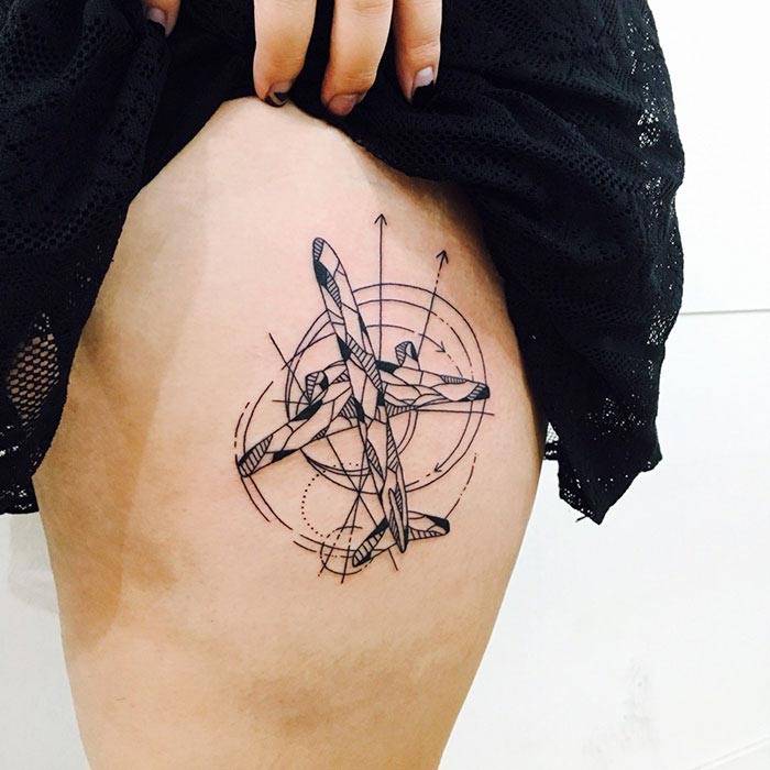 тату для любителей путешествий, travel tattoo