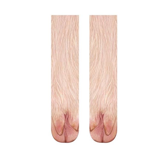 носки в виде лап животных, носки с принтами лап животных, носки лапы животных