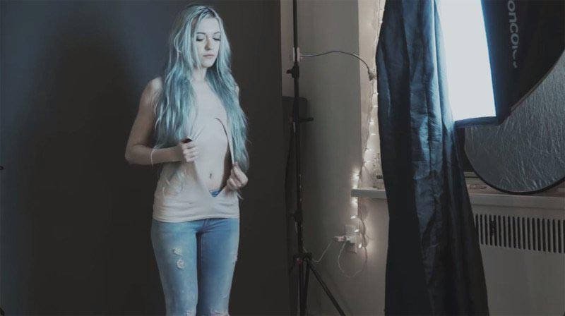 фотография бабочки в животе, 