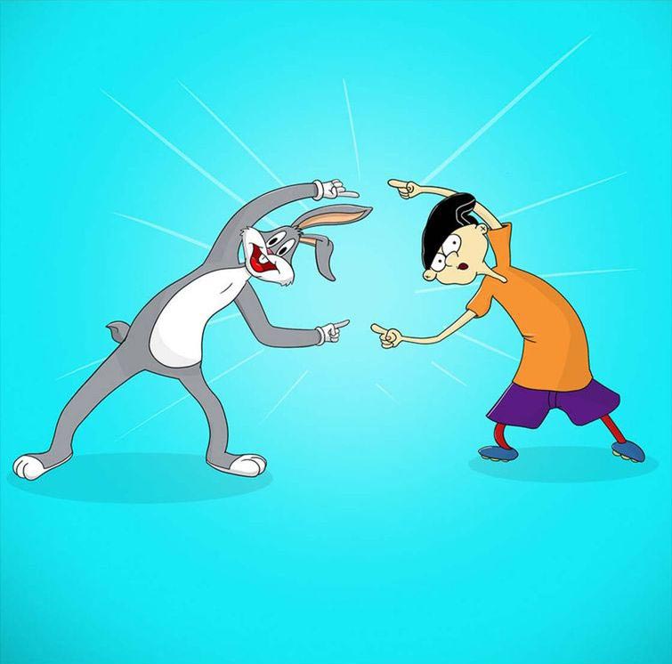 Сурадж Сирохи,Suraj Sirohi, объединить персонажей в одного, смешать персонажей в одного