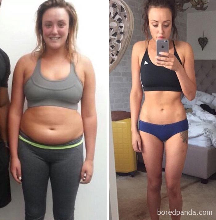 Бег до и после фото женщины через месяц