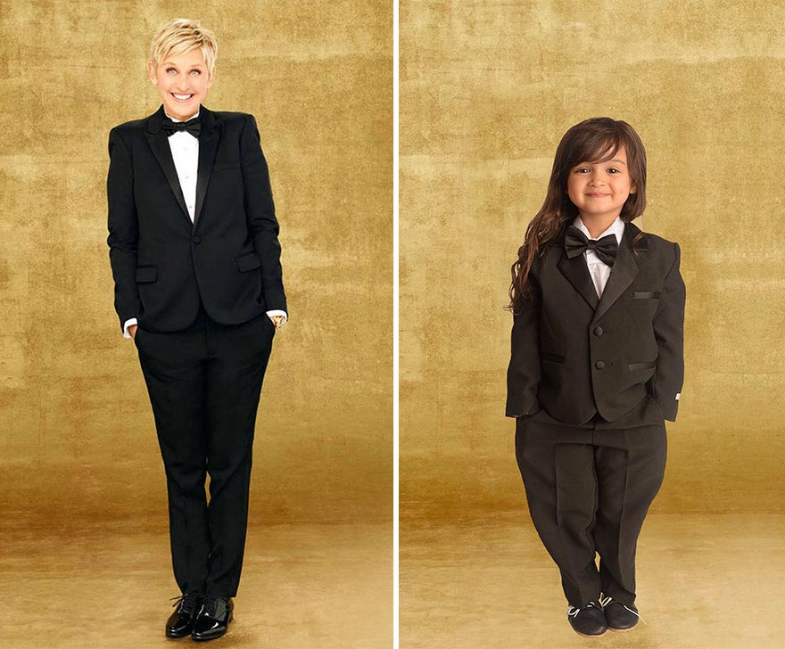 3-летняя девочка воссоздает фото сильных женщин, Скаут и Нонни