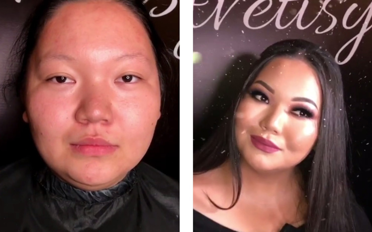  Гоар Аветисян, преображения при помощи макияжа