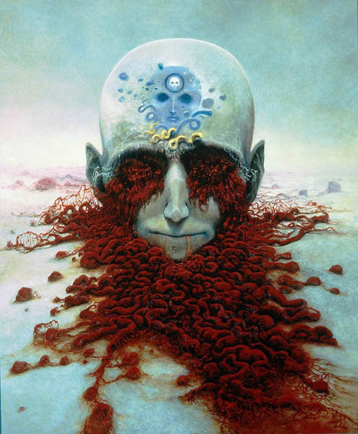Здзислав Бексиньский, Zdzisław Beksiński, мрачные картины польского художника