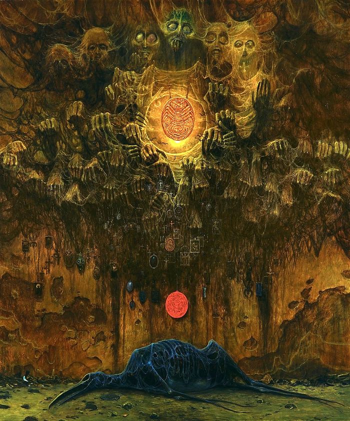 Здзислав Бексиньский, Zdzisław Beksiński, мрачные картины польского художника