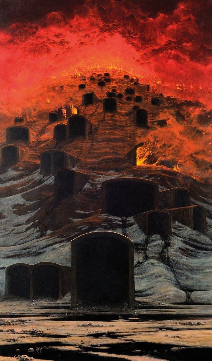 Здзислав Бексиньский, Zdzisław Beksiński, мрачные картины польского художника