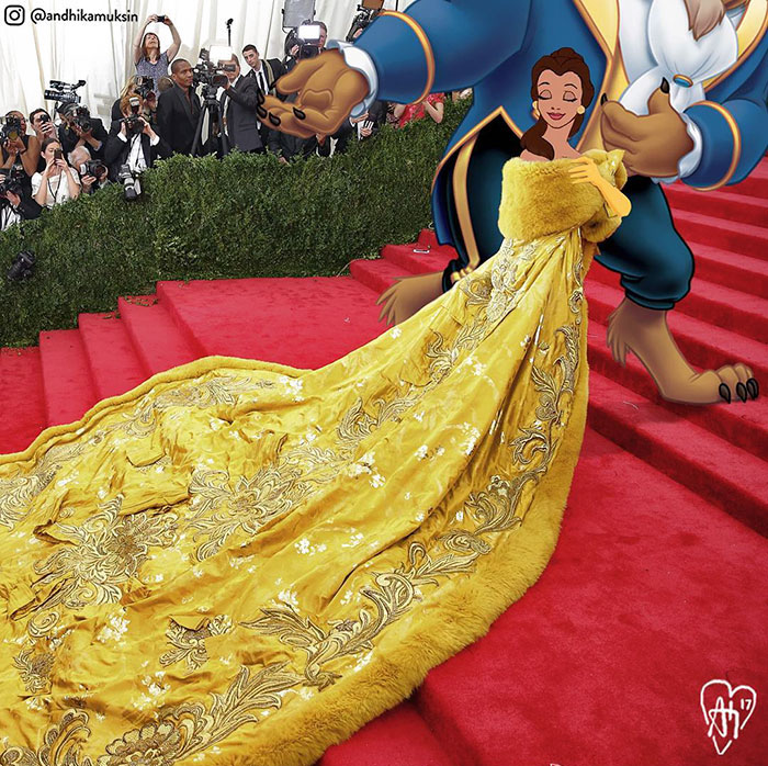 Художник оживил героев Диснея, Художник прифотошопил героев диснея к фотографиям знаменитостей, Андхика Муксин, Andhika Muksin)